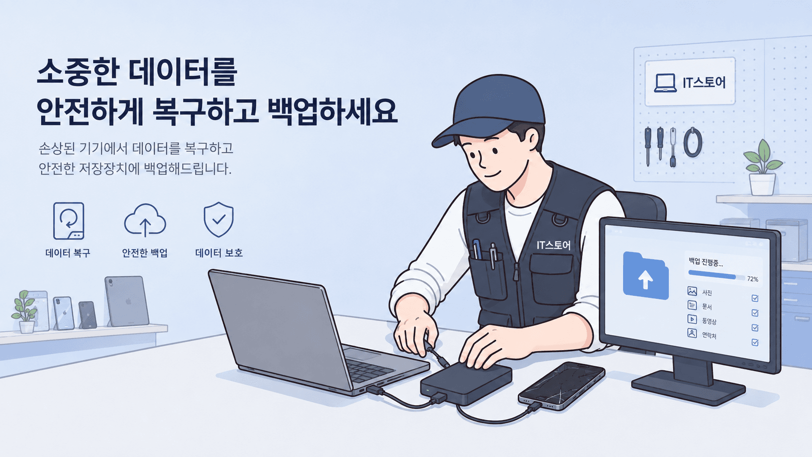 노트북 수리 안내 이미지