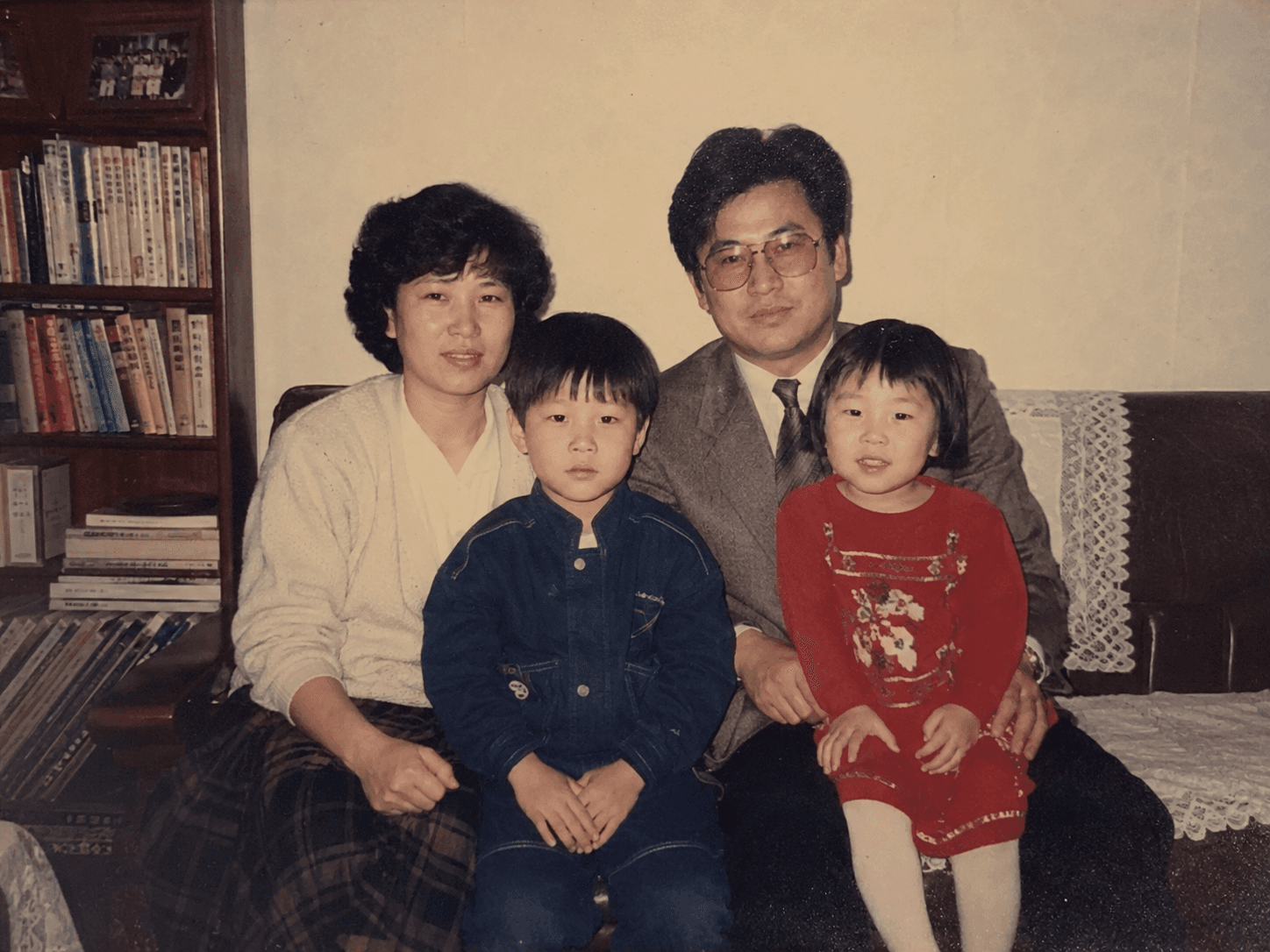 화질복원 전 원본 가족사진
